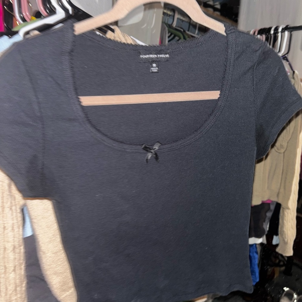 Forever 21 Black Short Sleeve Top